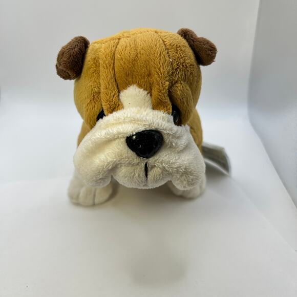 2007 GANZ Webkinz Bulldog 8" Plush Stuffed Animal Dog HM126 w/ Tag - Picture 1 of 8